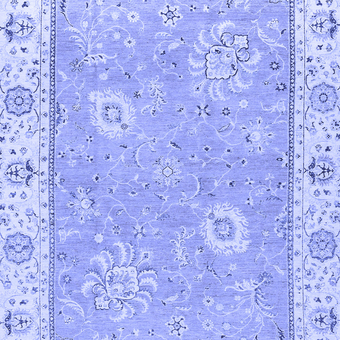 Machine Washable Oriental Blue Traditional Rug, wshabs2619blu