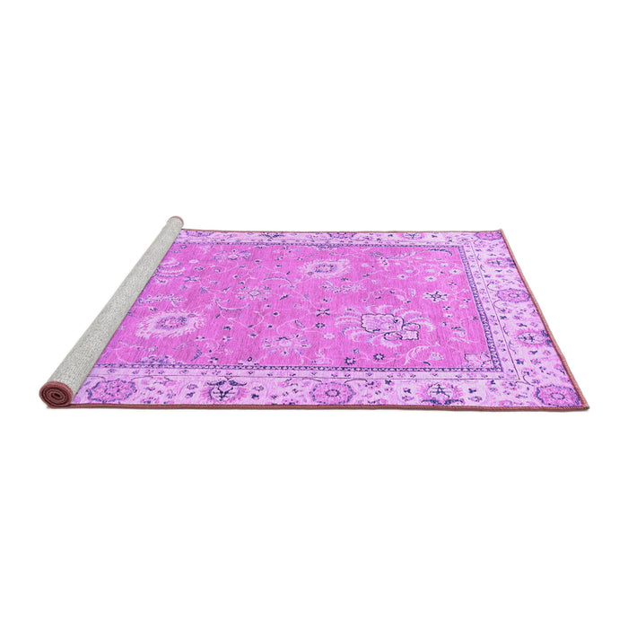 Sideview of Machine Washable Oriental Purple Traditional Area Rugs, wshabs2619pur