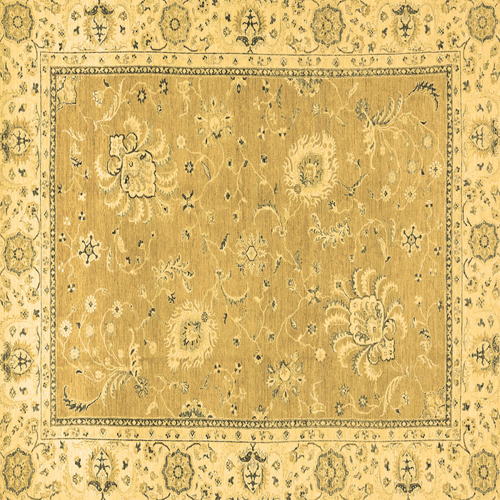 Square Oriental Brown Traditional Rug, abs2619brn