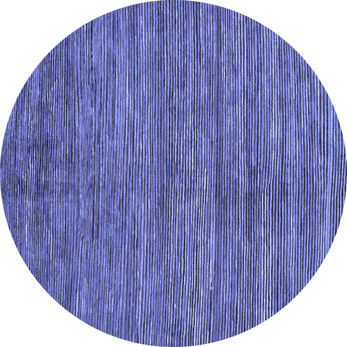 Round Abstract Blue Modern Rug, abs261blu