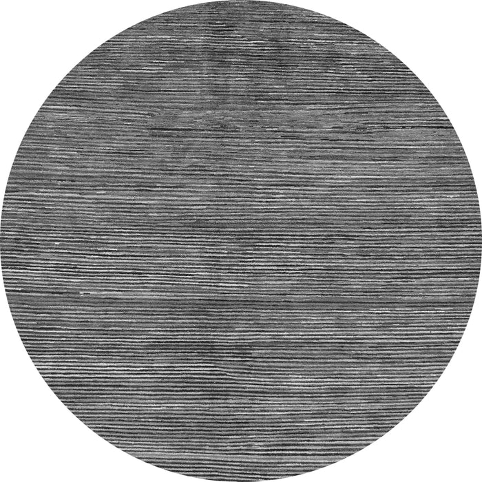 Round Machine Washable Abstract Gray Modern Rug, wshabs261gry