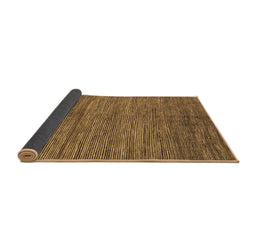 Sideview of Abstract Brown Modern Rug, abs261brn