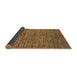 Sideview of Abstract Brown Modern Rug, abs261brn