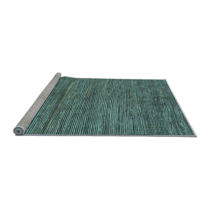 Sideview of Machine Washable Abstract Light Blue Modern Rug, wshabs261lblu