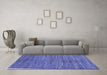 Machine Washable Abstract Blue Modern Rug in a Living Room, wshabs261blu