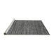 Sideview of Machine Washable Abstract Gray Modern Rug, wshabs261gry