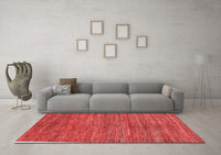 Machine Washable Abstract Red Modern Rug, wshabs261red