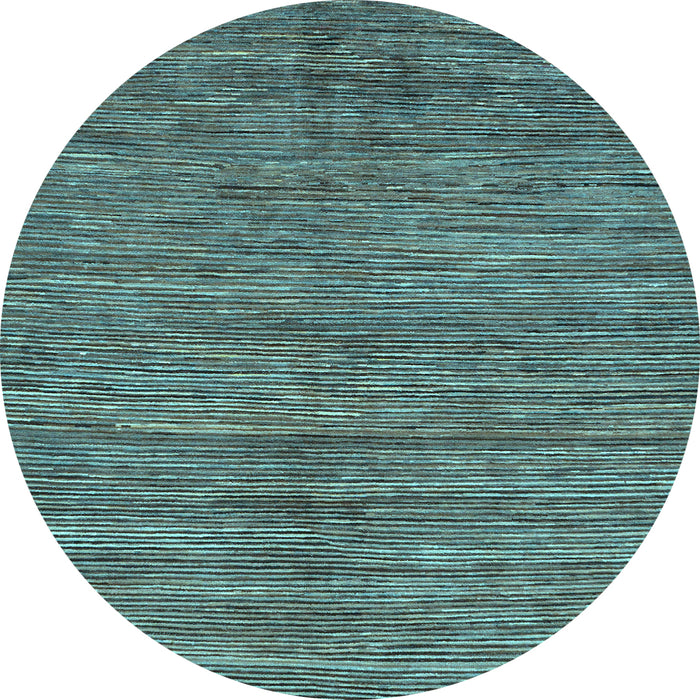 Round Machine Washable Abstract Light Blue Modern Rug, wshabs261lblu
