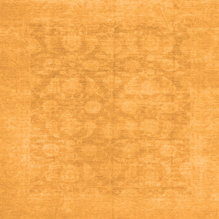 Square Oriental Orange Traditional Rug, abs2620org