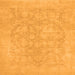 Square Oriental Orange Traditional Rug, abs2620org