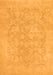 Machine Washable Oriental Orange Traditional Area Rugs, wshabs2620org