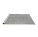 Sideview of Machine Washable Oriental Gray Traditional Rug, wshabs2620gry