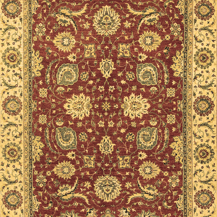 Machine Washable Oriental Brown Traditional Rug, wshabs2621brn