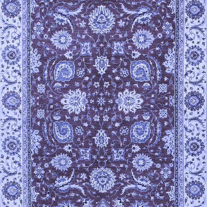 Machine Washable Oriental Blue Traditional Rug, wshabs2621blu