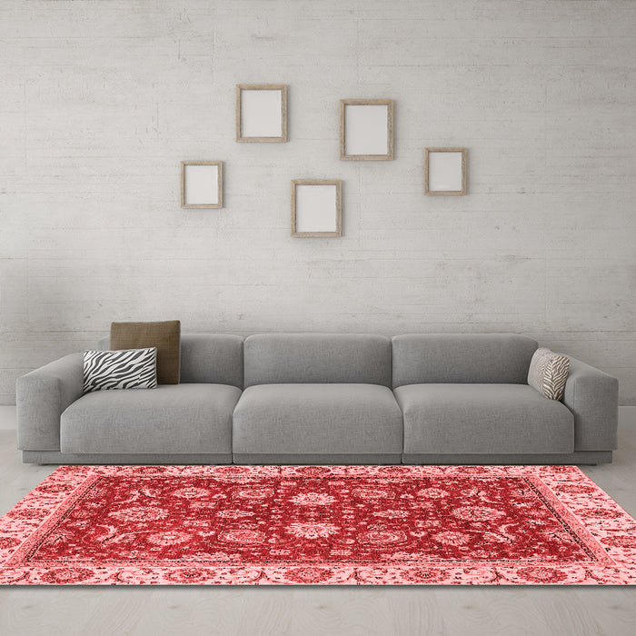 Traditional Red Washable Rugs
