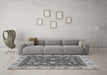 Machine Washable Oriental Gray Traditional Rug in a Living Room,, wshabs2621gry