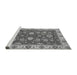 Sideview of Machine Washable Oriental Gray Traditional Rug, wshabs2621gry