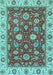 Oriental Light Blue Traditional Rug, abs2621lblu