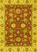 Oriental Yellow Traditional Rug, abs2621yw