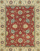 Abstract Fire Brick Red Oriental Rug, abs2621