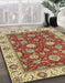 Machine Washable Abstract Fire Brick Red Rug in a Family Room, wshabs2621