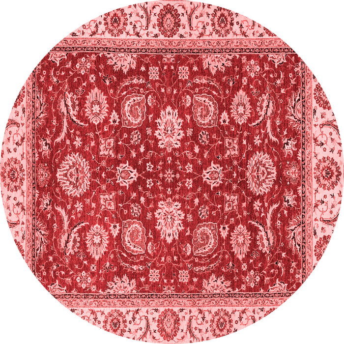 Machine Washable Oriental Red Traditional Rug, wshabs2621red