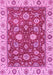 Machine Washable Oriental Pink Traditional Rug, wshabs2621pnk