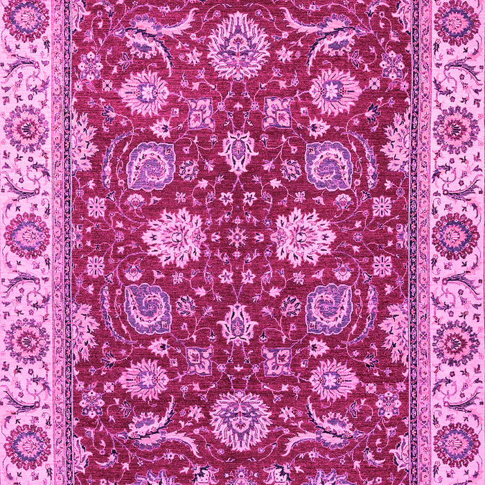 Machine Washable Oriental Pink Traditional Rug, wshabs2621pnk