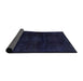 Sideview of Abstract Blue Modern Rug, abs2622