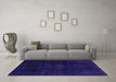 Machine Washable Abstract Purple Modern Area Rugs in a Living Room, wshabs2622pur