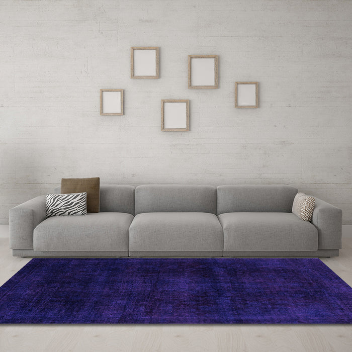Machine Washable Abstract Purple Modern Area Rugs in a Living Room, wshabs2622pur