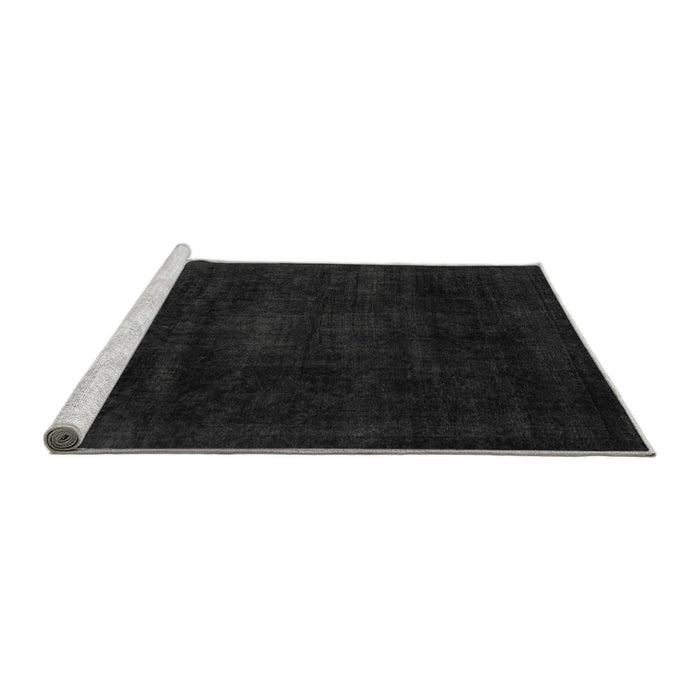 Sideview of Machine Washable Abstract Gray Modern Rug, wshabs2622gry