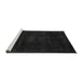 Sideview of Machine Washable Abstract Gray Modern Rug, wshabs2622gry