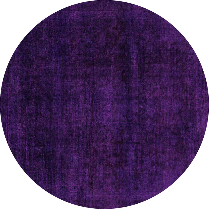 Round Abstract Pink Modern Rug, abs2622pnk