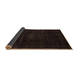Sideview of Abstract Brown Modern Rug, abs2622brn