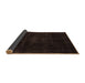 Sideview of Abstract Brown Modern Rug, abs2622brn