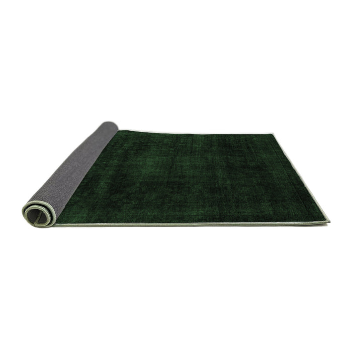 Sideview of Abstract Emerald Green Modern Rug, abs2622emgrn