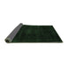 Sideview of Abstract Emerald Green Modern Rug, abs2622emgrn