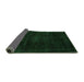 Sideview of Abstract Green Modern Rug, abs2622grn