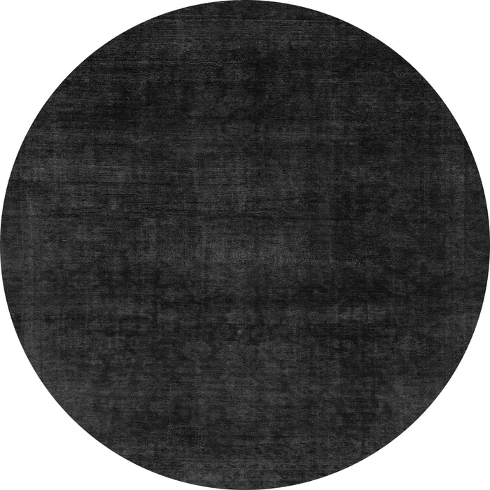 Round Machine Washable Abstract Gray Modern Rug, wshabs2622gry