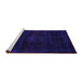 Sideview of Machine Washable Abstract Purple Modern Area Rugs, wshabs2622pur