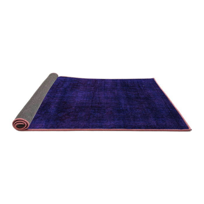 Sideview of Abstract Purple Modern Rug, abs2622pur