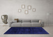 Machine Washable Abstract Blue Modern Rug in a Living Room, wshabs2622blu