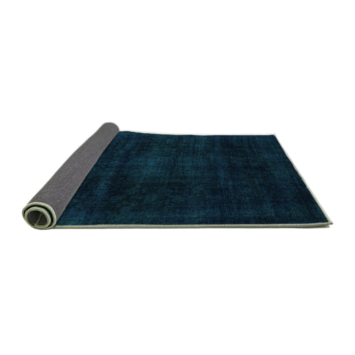 Sideview of Abstract Turquoise Modern Rug, abs2622turq