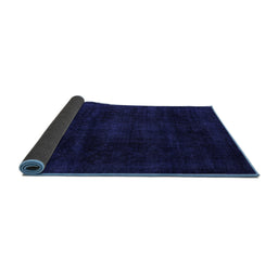 Sideview of Abstract Blue Modern Rug, abs2622blu