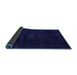 Sideview of Abstract Blue Modern Rug, abs2622blu