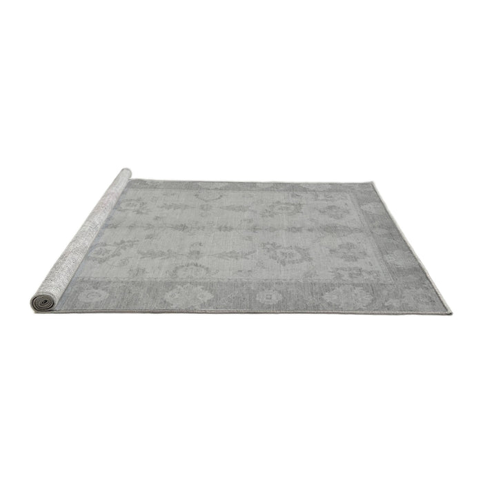 Sideview of Machine Washable Oriental Gray Modern Rug, wshabs2623gry