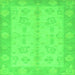 Square Oriental Green Modern Rug, abs2623grn