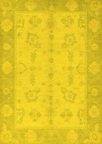 Oriental Yellow Modern Rug, abs2623yw