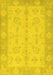 Oriental Yellow Modern Rug, abs2623yw